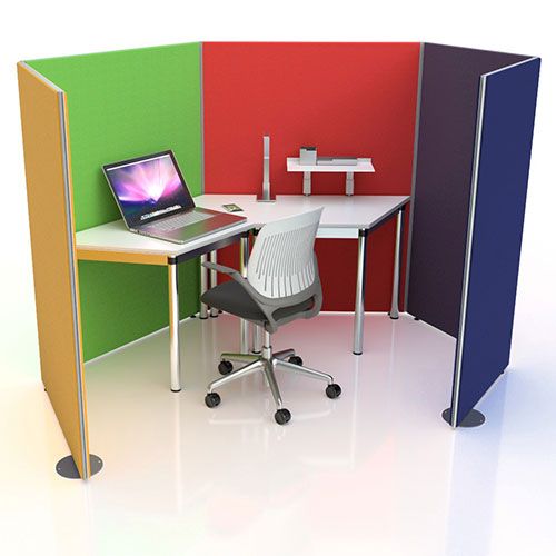 Budget Personal Acoustic Office Pod made with free standing office screens