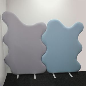 Delta Cloud 66mm Acoustic Office Dividers used in a straight configuration