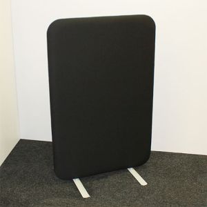 Delta 66mm Acoustic Office Dividers with black fabric. 